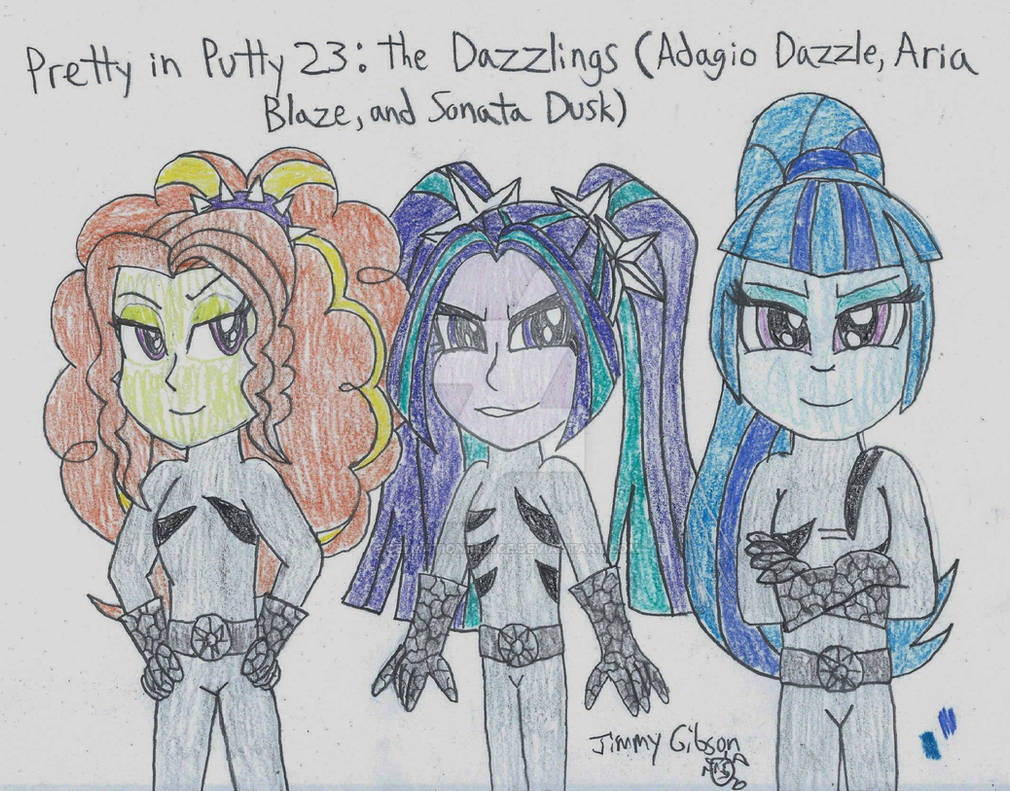 Pretty in Putty 23: the Dazzlings by CelmationPrince on DeviantArt