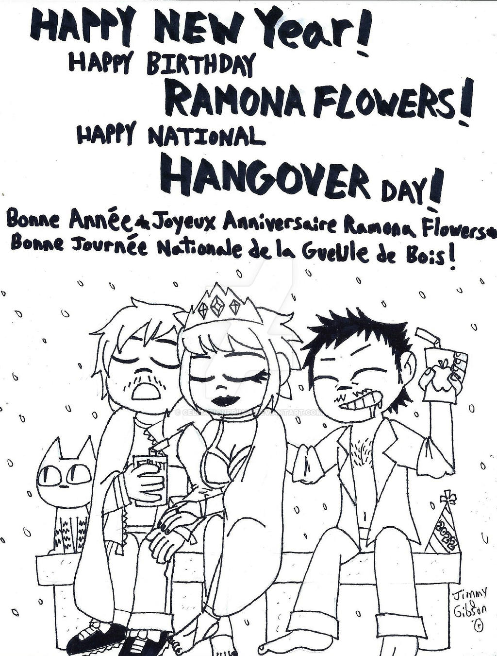 Happy New Year Ramona Birthday National Hangover By Celmationprince On Deviantart Happy New Year Ramona Birthday National Hangover By Celmationprince On Deviantart