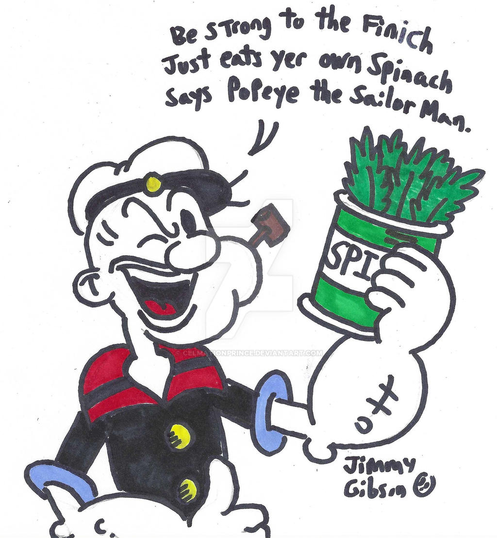 Popeye and his Spinach by CelmationPrince on DeviantArt