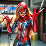 Spider-Girl wearing latex 5