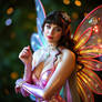 Winx Club fairy wearing latex 80
