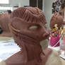 Biomechanical Woman (Clay Sculpture)