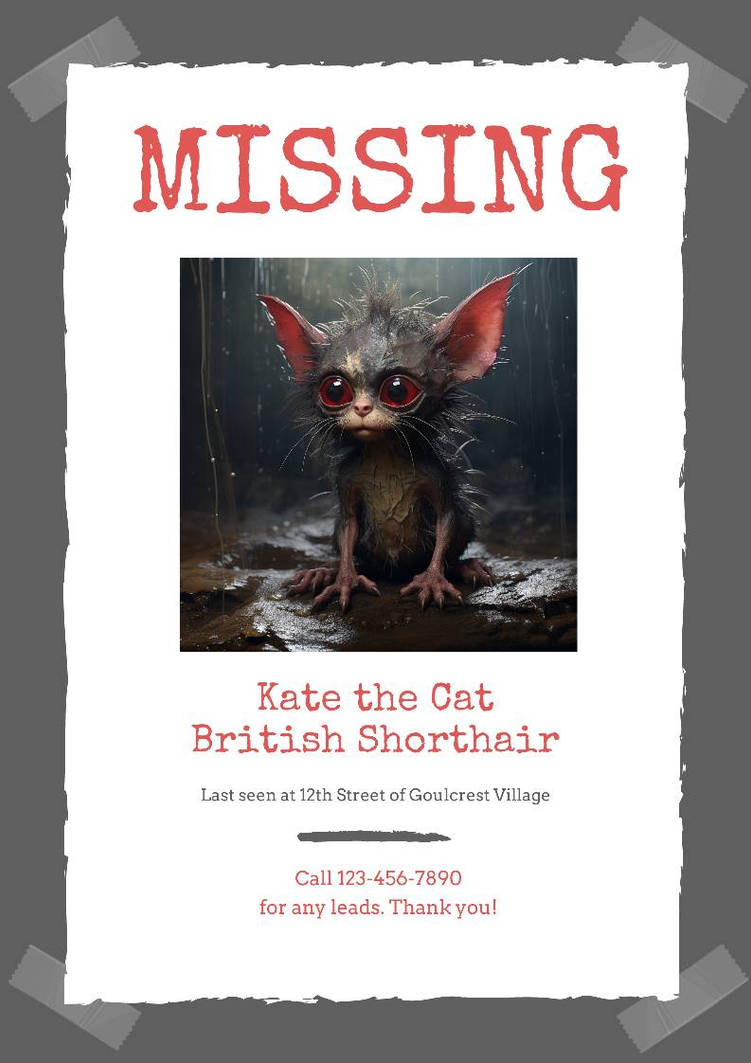 Missing Animals Missing pet poster by LadyLalitaFantasyArt on DeviantArt