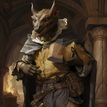 A furry rogue scholar character