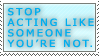 Don't be a Poser Stamp