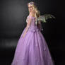 purple fairy - full length model stock pose 3