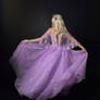 purple fairy - full length model stock pose  1