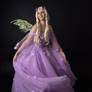 purple fairy - full length model stock pose 2