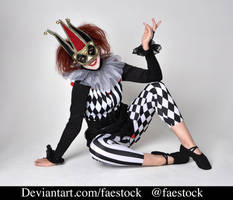 Jester Fool -  Pose Reference Stock Photo 8