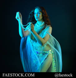 Mermaid - Fantasy stock model reference pose 6