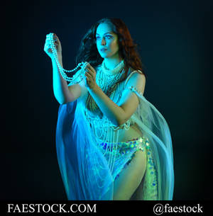 Mermaid - Fantasy stock model reference pose 6