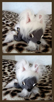 chinese crested dog plush