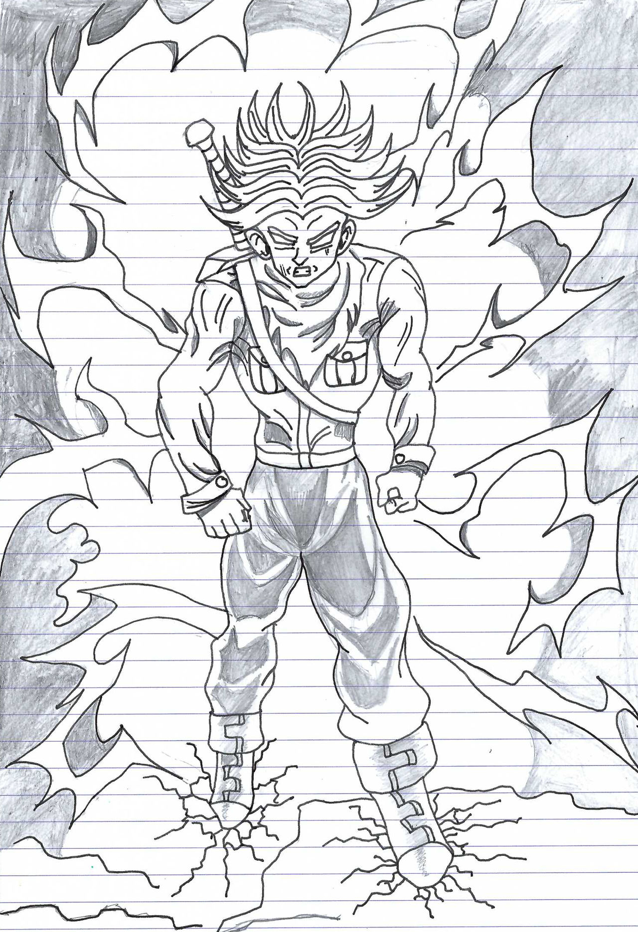 Trunks - Super Saiyan Rage by Phantom-Preet on DeviantArt