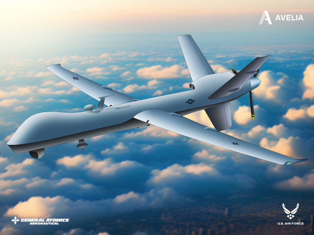 MQ-9 Reaper US Air Force Drone by aveliaarts on DeviantArt