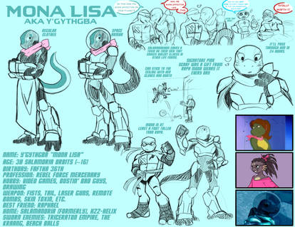 Indie TMNT Character Designs: Mona Lisa