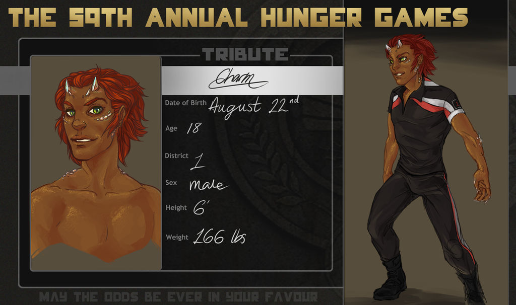 Hunger Games OC Charm by Deericious on DeviantArt