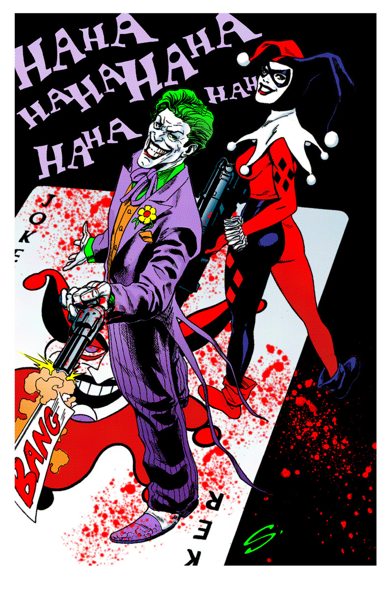 JOKER HARLEY colors Halftonetif copy