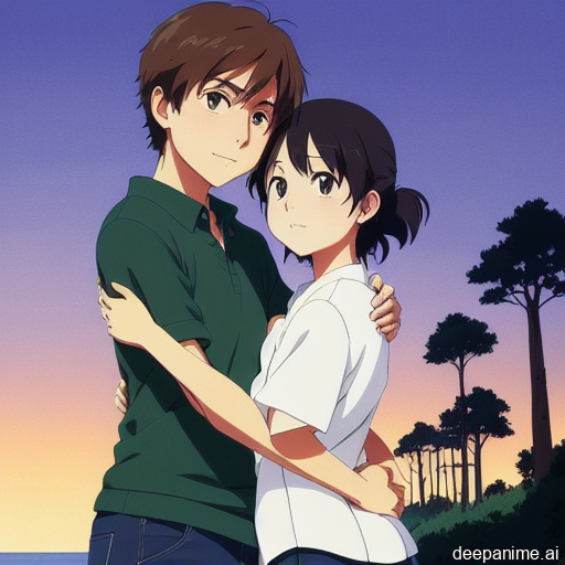 Anime Hug by Osirissarts on DeviantArt