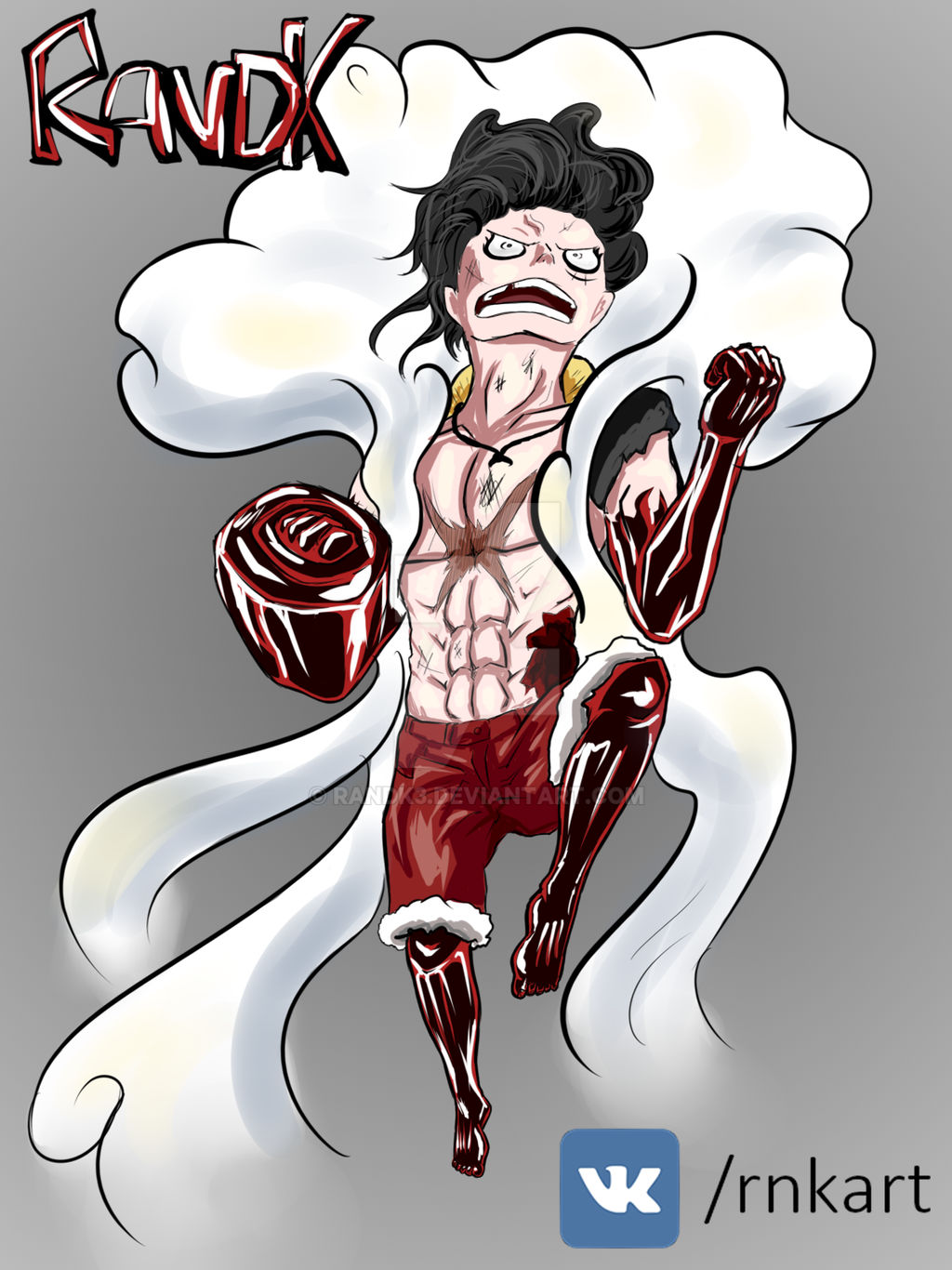 Luffy Gear 4 Snakeman By Randk3 On Deviantart Luffy Gear 4 Snakeman By Randk3 On Deviantart