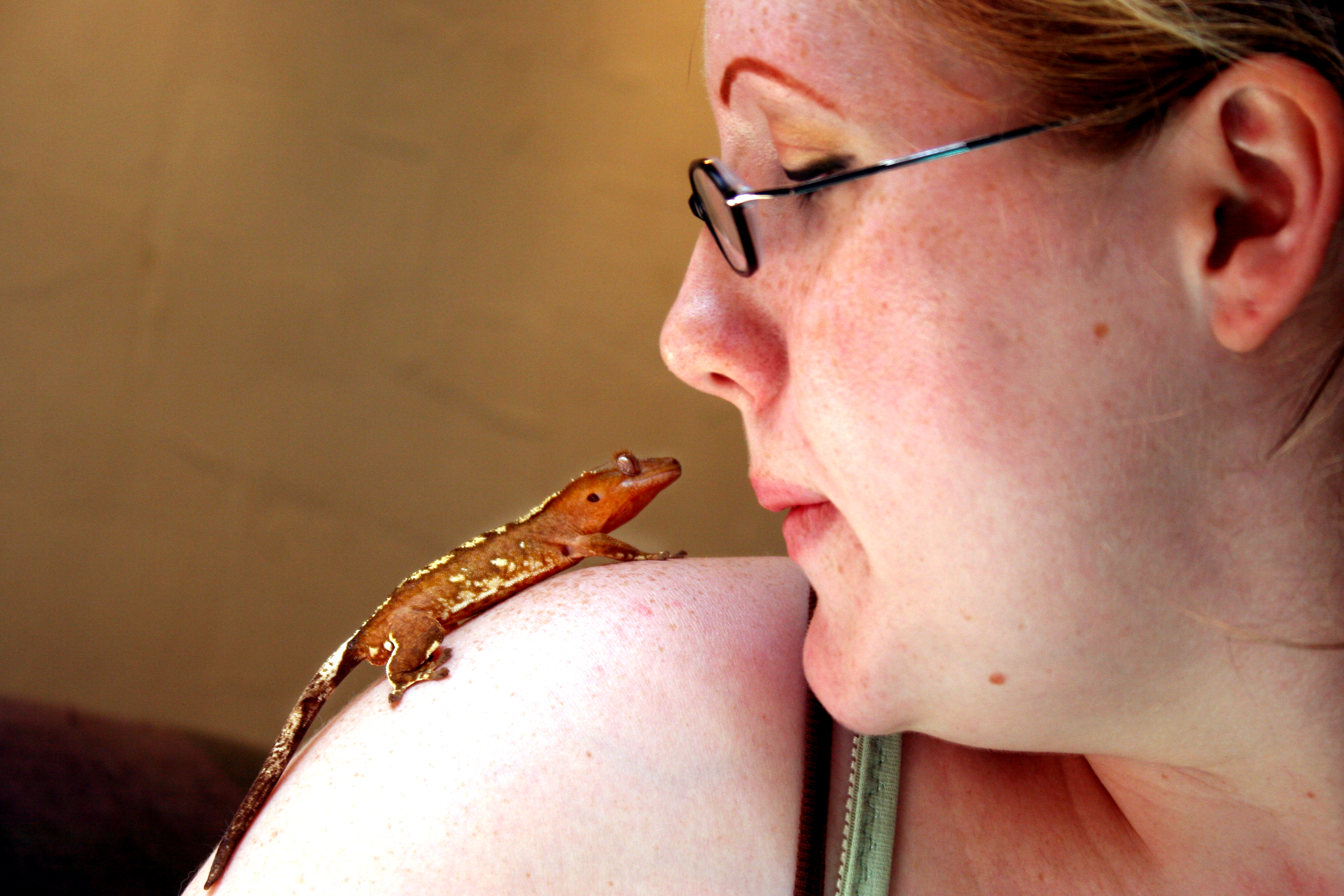 Amber and her Gecko