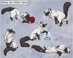 Birman Cat stickers-comission by Nothofagus-obliqua