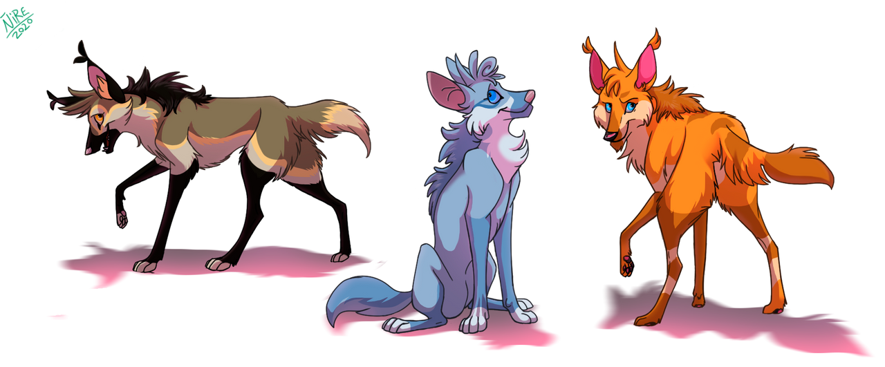 Swapped Wolves Maned wolffos- species swap by Nothofagus-obliqua on DeviantArt