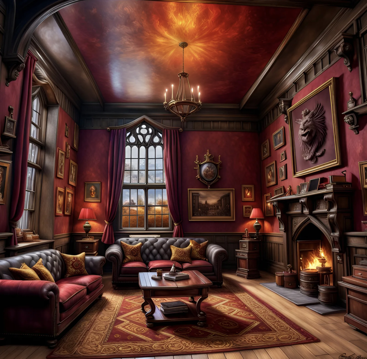 Gryffindor Common Room By MoonStar757 On DeviantArt gryffindor-common-room-by-moonstar757-on-deviantart