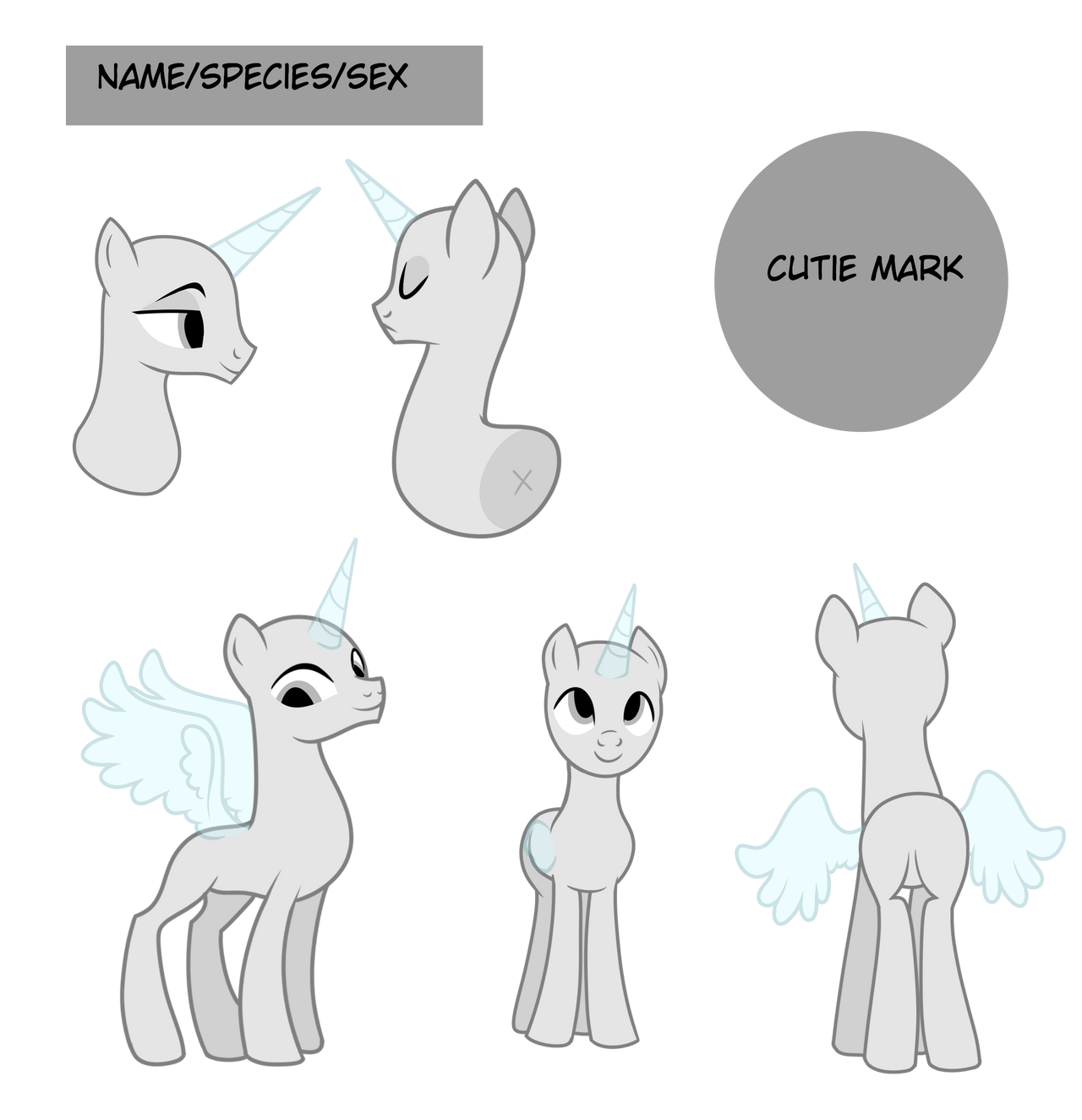 MLP f2u refence sheet by lunadawolfprincess on DeviantArt