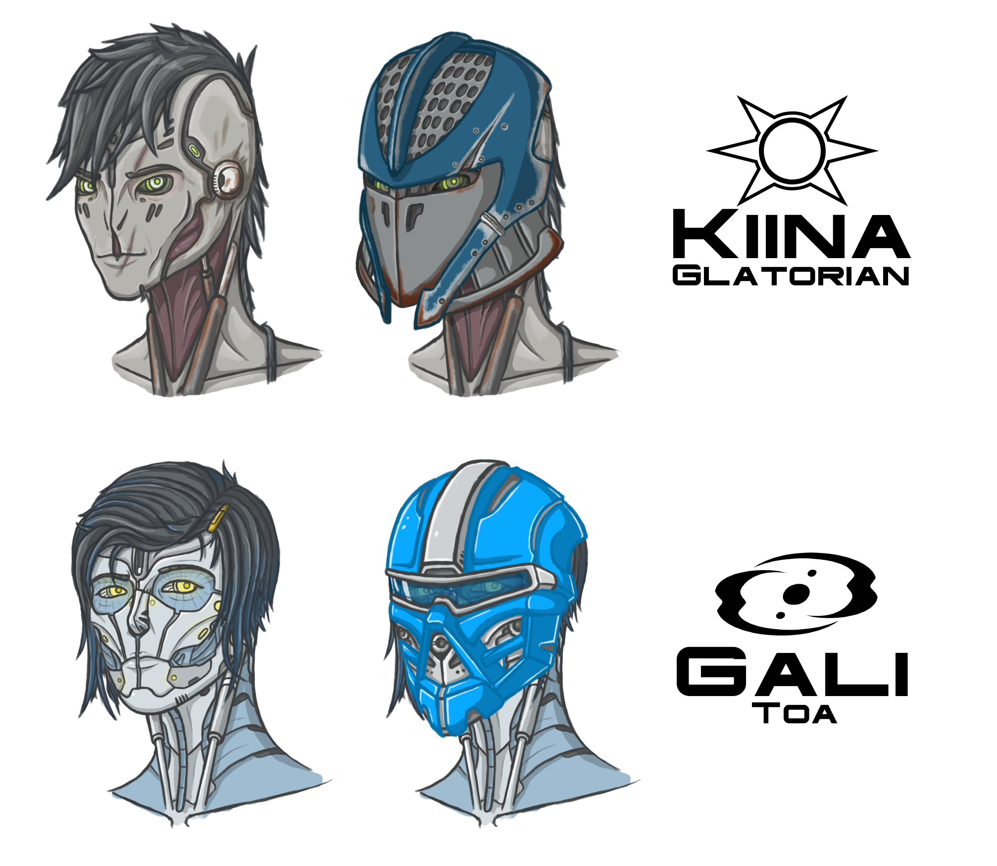 Kiina And Gali Busts By Mekrani On Deviantart Kiina And Gali Busts By Mekrani On Deviantart