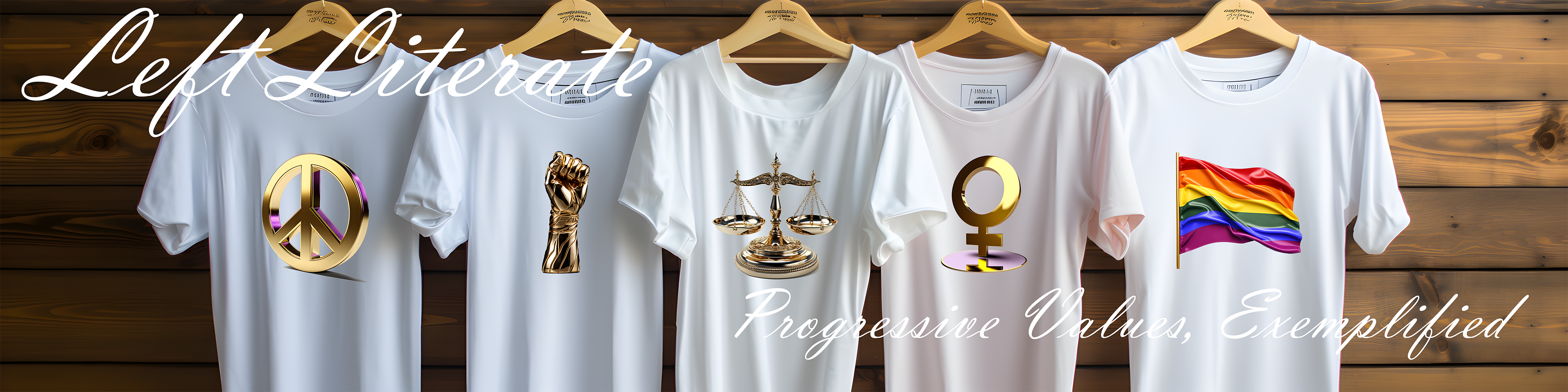 LeftLiterate Banner Shirts