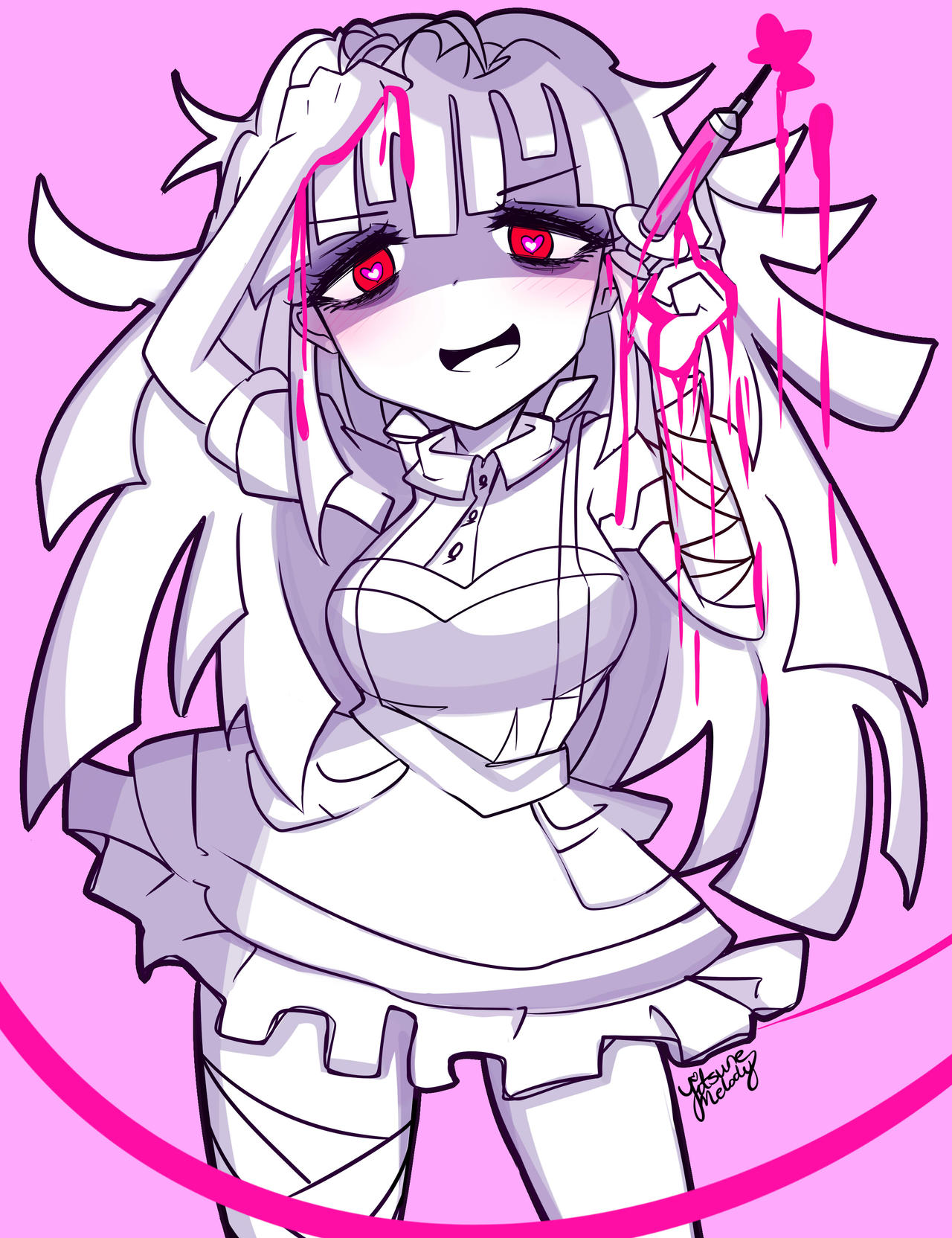 Speedpaint Ultimate Nurse Mikan Danganronpa By Yitsunemelody On Deviantart