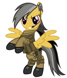 Daring Do military uniform by DolphinFox