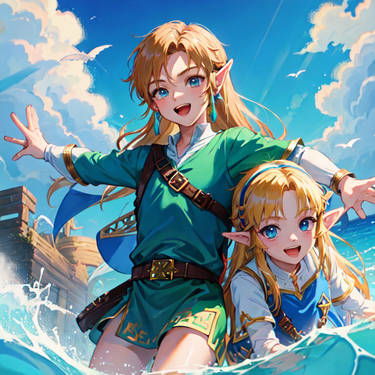Zelda TOTK - ''Link, Link!~ Where are you?!'' by LindezaBlue on DeviantArt