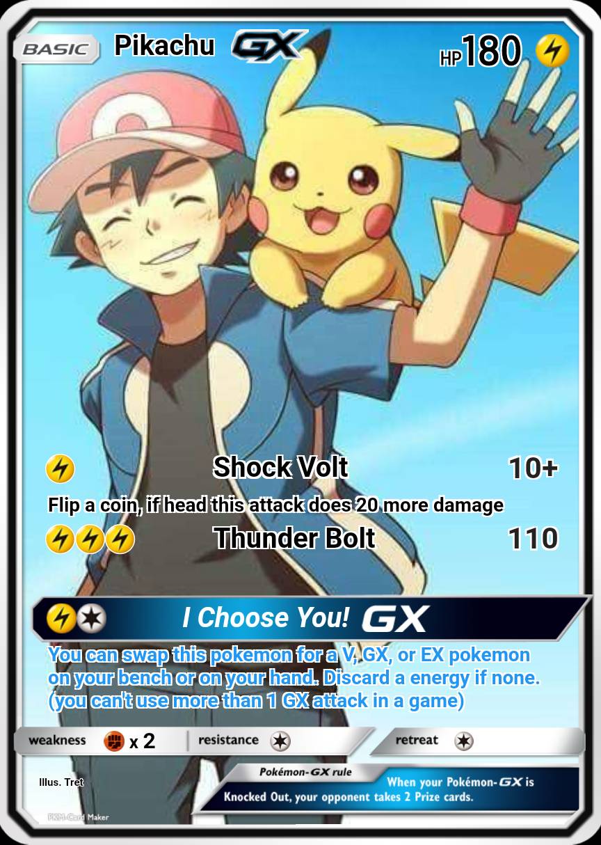 Ash Ketchum Gx Pokemon Card 