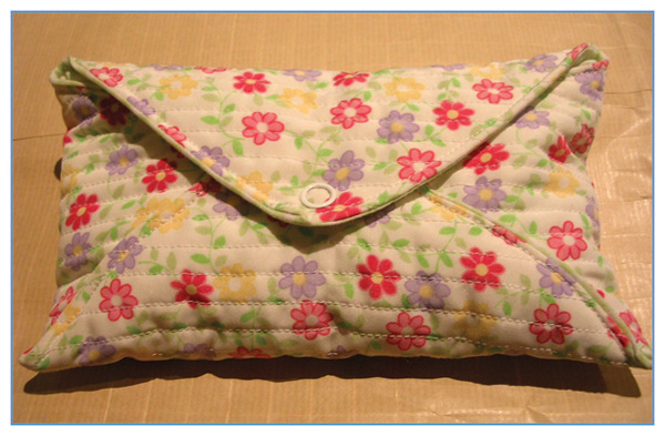 Quilted envelope