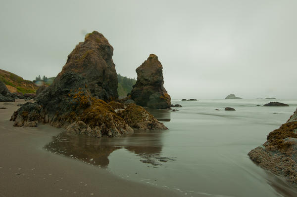 Beach Background Stock by little-spacey
