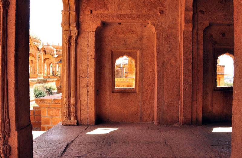 India temple interior stock