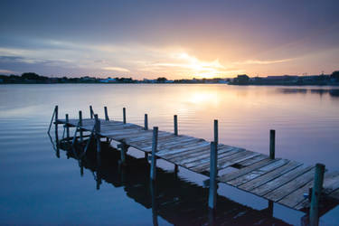 Dock at Dawn stock background