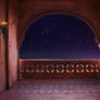 Arabian Nights Balcony premade background