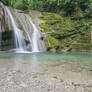 Jungle Castle Waterfall Stock