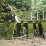 Stairs to Waterfall Stock