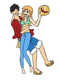 Luffy x Nami LuNa 