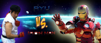 Ryu vs Iron Man title screen