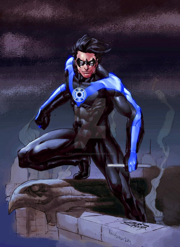Blue Nightwalker Nightwing Blue Lantern 1 by DragonRa890 on DeviantArt
