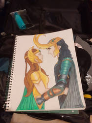 Loki and Sigyn by DannyPling