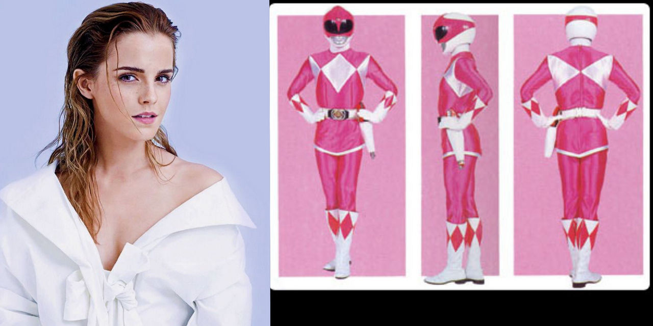 Emma Watson Mighty Morphin Pink Ranger by CarlosGG316 on DeviantArt