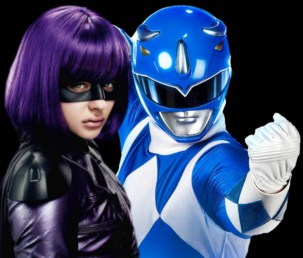 Hit Girl and Mighty Morphin Blue Ranger by CarlosGG316 on DeviantArt