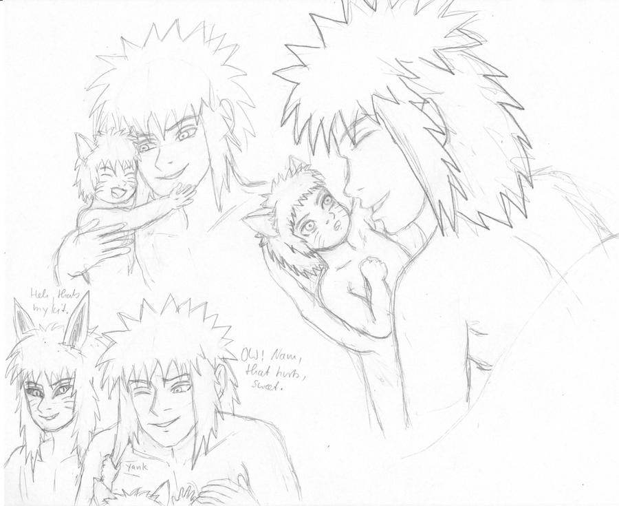 Minato and Naru doodles