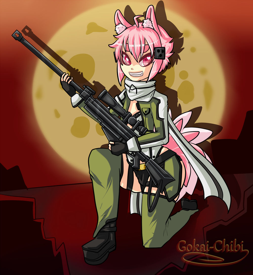 Halloween Commission: Rubi and a big Gun