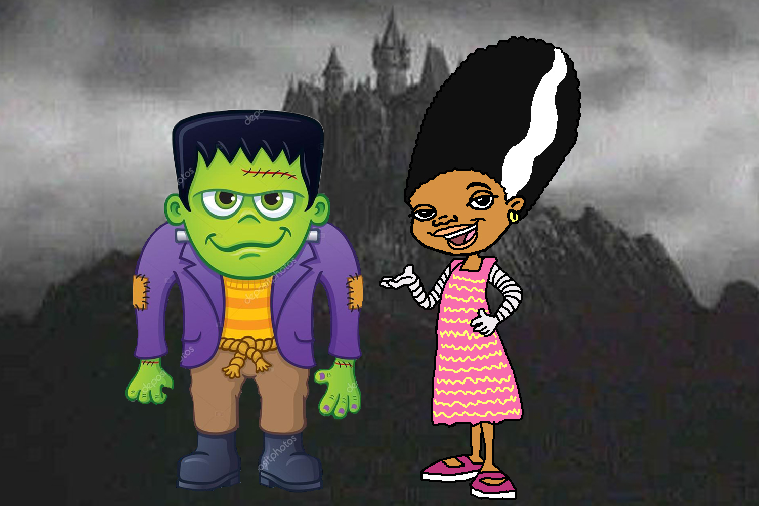 Chrissy Lum as The Bride of Frankenstein by bigpurplemuppet99 on DeviantArt